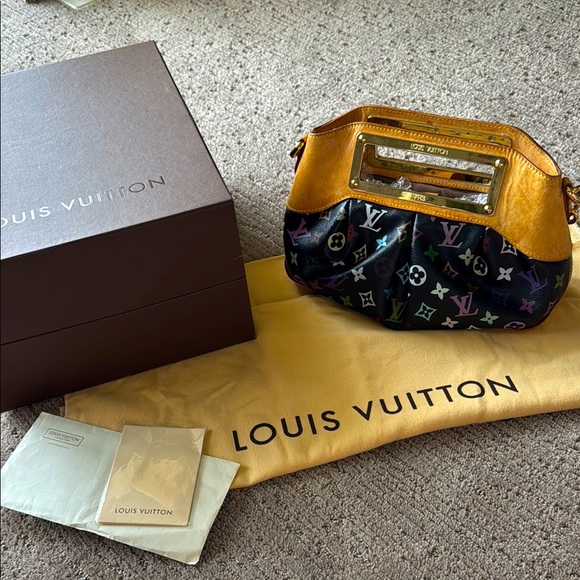 Louis Vuitton x Takashi Murakami Y2K Limited Edition Judy Black Multi-Color Bag - Picture 1 of 16